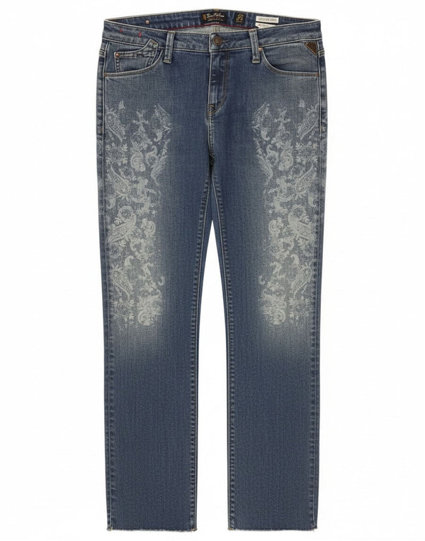 Replay Jeans Rockxanne Slim Feminino W30 L29 Azul Paisley