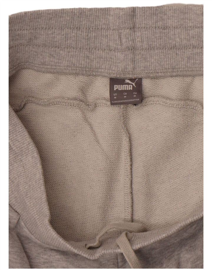 Shorts esportivos femininos Puma UK 12 algodão cinza médio