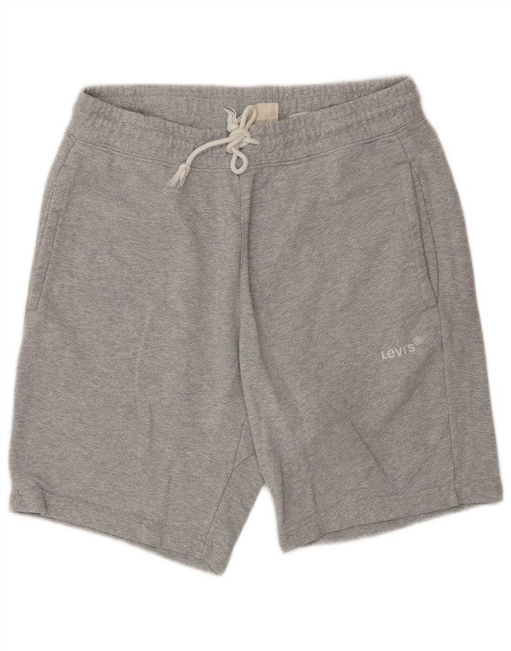 Shorts casual masculino Levi's pequeno W29 algodão cinza