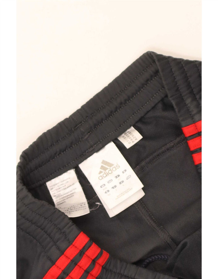 Calças de treino masculinas Adidas UK 34/36 poliéster cinza pequeno