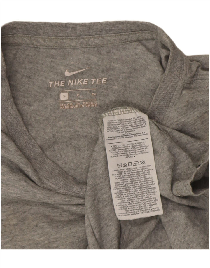 Camiseta masculina Nike Top pequeno algodão manchado cinza