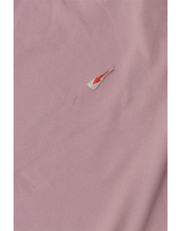 Camisa polo masculina de ajuste regular French Connection algodão rosa médio