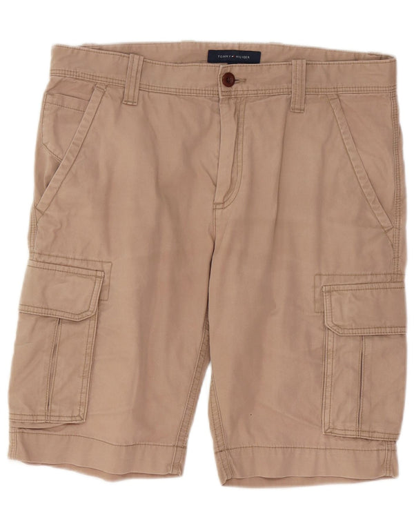 Shorts cargo masculino Tommy Hilfiger W32 algodão bege médio