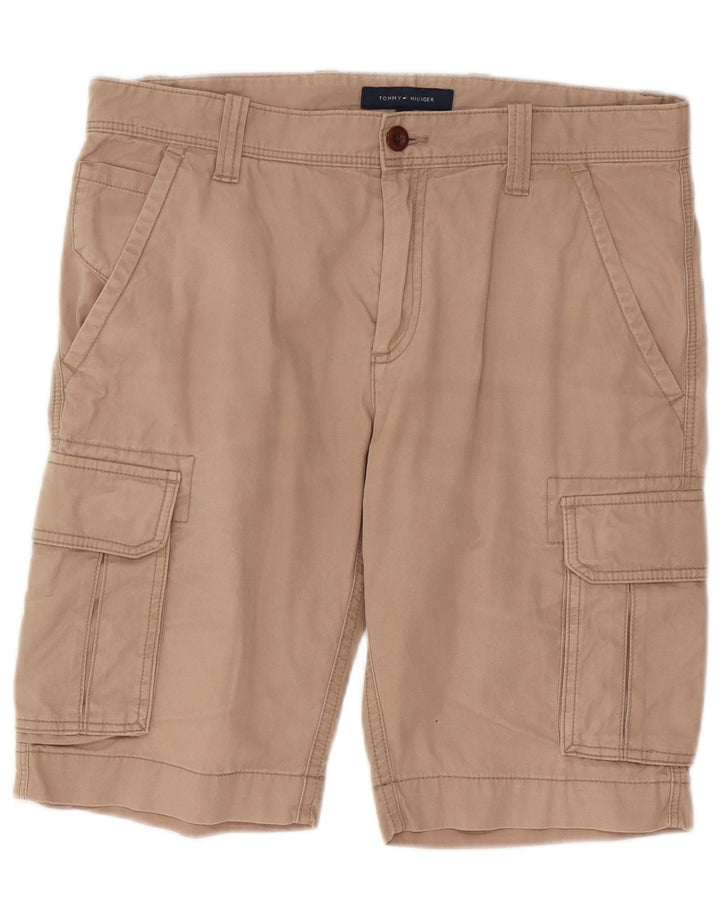 Shorts cargo masculino Tommy Hilfiger W32 algodão bege médio
