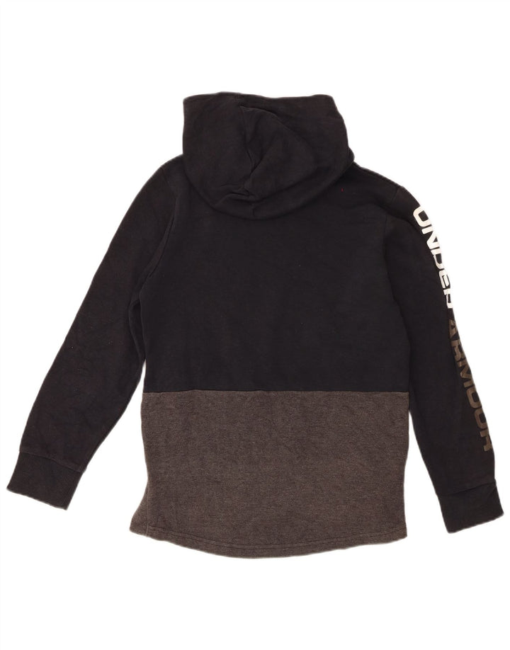 Suéter gráfico com capuz Under Armour Boys 9-10 anos cinza médio bloco colorido