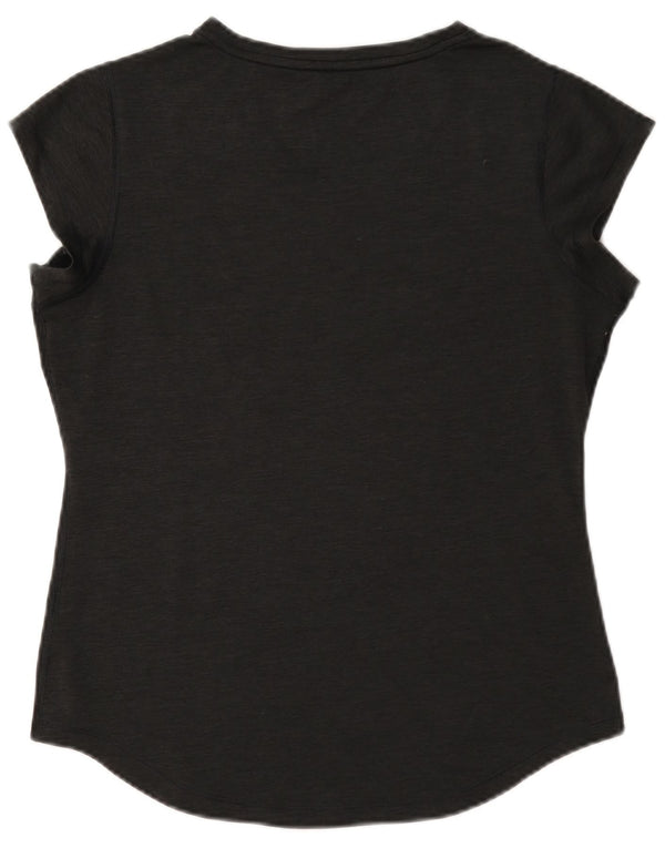 Puma Camiseta Feminina Graphic Top UK 12 Cinza Médio