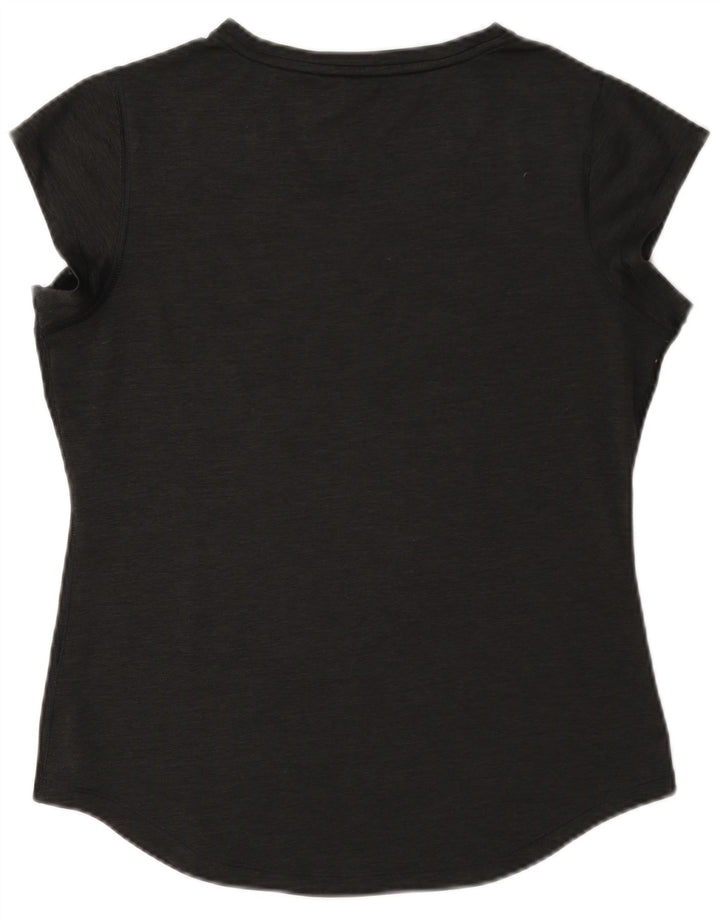 Puma Camiseta Feminina Graphic Top UK 12 Cinza Médio