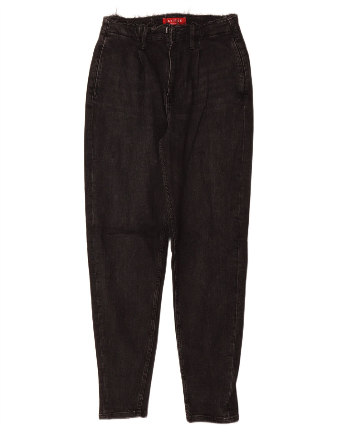 Guess Jeans Cônicos Femininos W26 L28 Algodão Preto