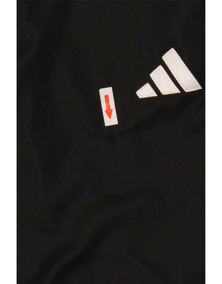 Adidas Mens Slim Fit Calças de Treino Grande Poliéster Preto