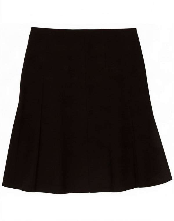 Marks & Spencer Womens A-Line Skirt UK 14 Large W34 Black Polyester