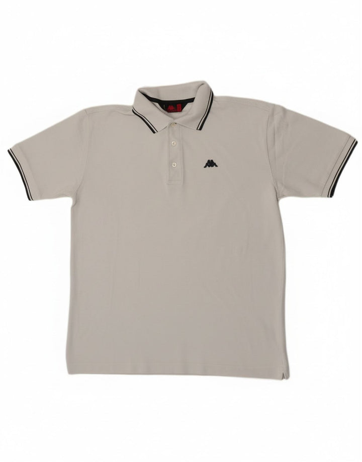 Camisa polo masculina Kappa algodão azul médio