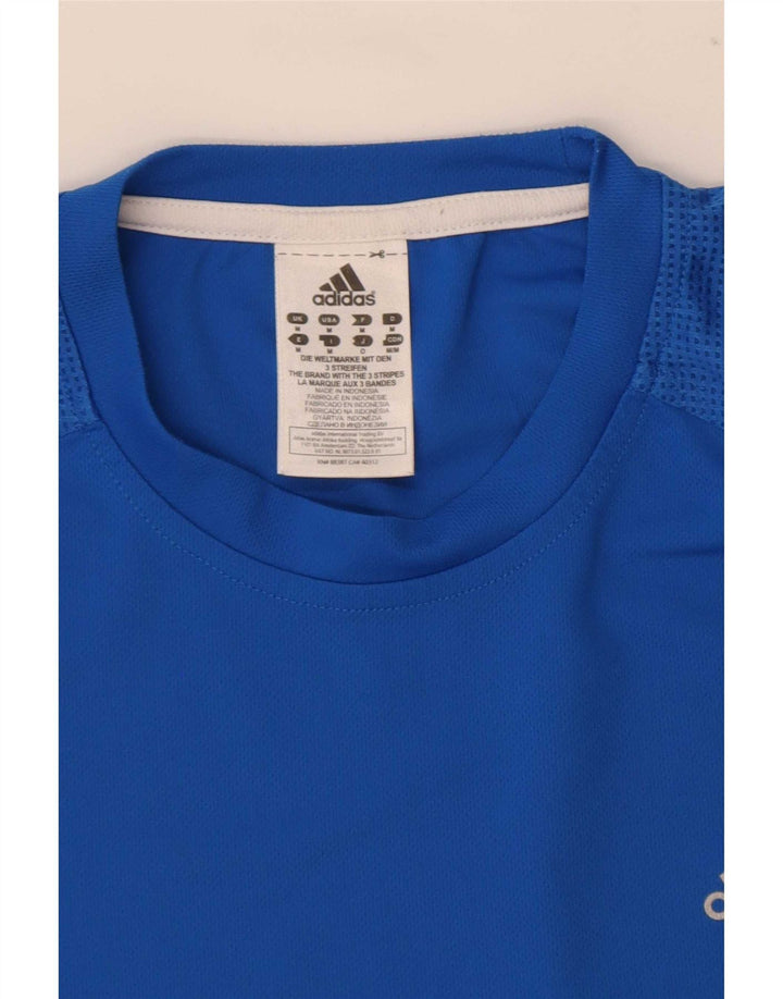 Camiseta masculina Adidas Top Médio Azul Poliéster