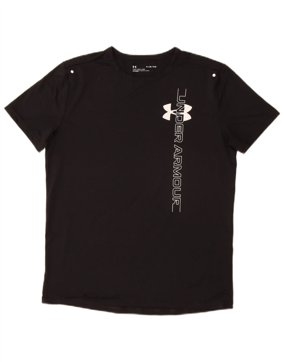 Camiseta gráfica solta UNDER ARMOUR para meninos 11-12 anos grande preta