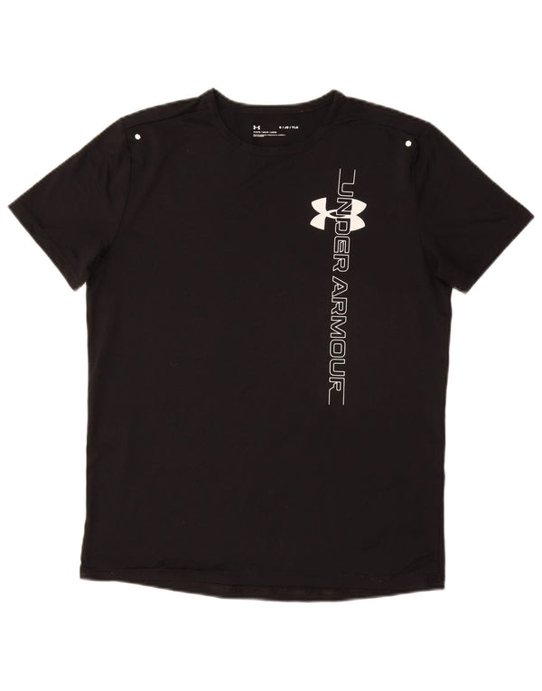 Camiseta gráfica solta UNDER ARMOUR para meninos 11-12 anos grande preta