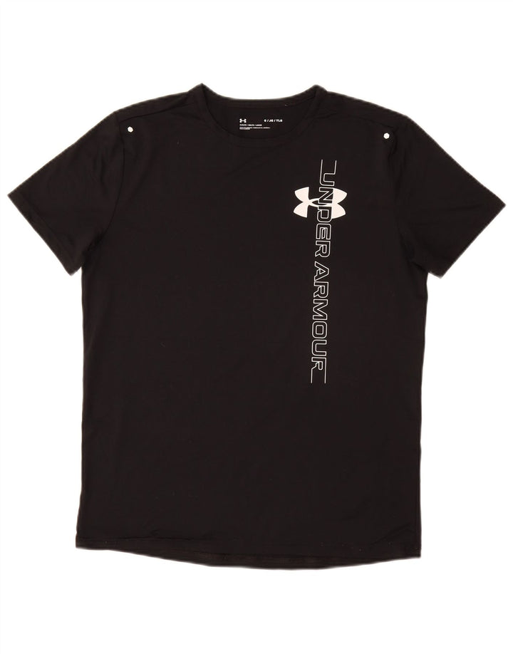 Camiseta gráfica solta UNDER ARMOUR para meninos 11-12 anos grande preta