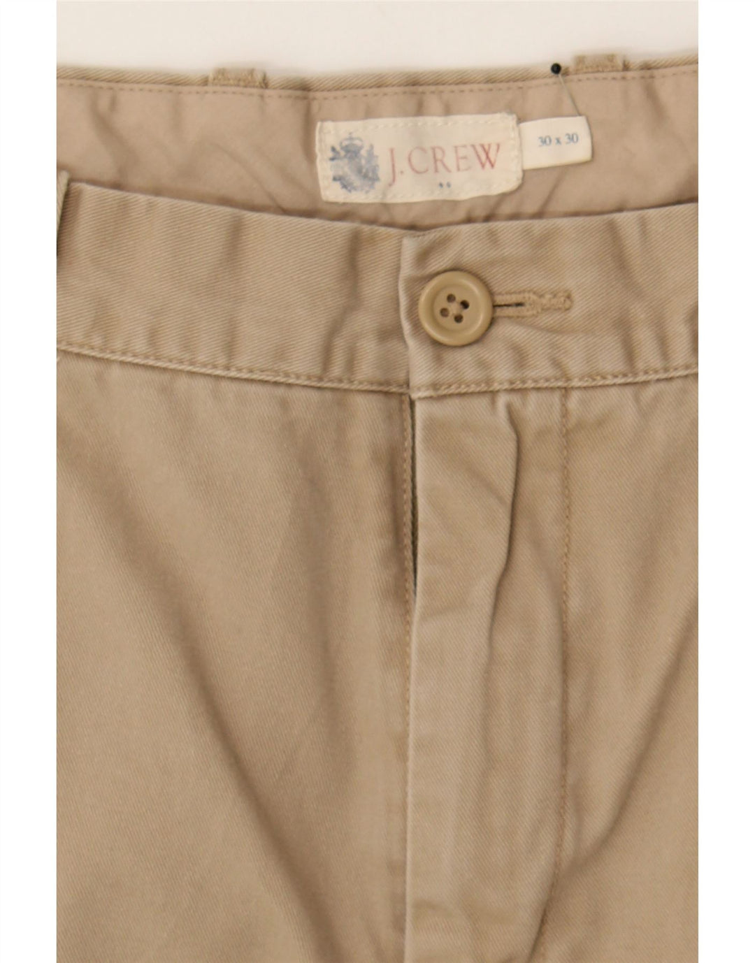 J. CREW Mens Straight Chino Trousers W30 L30 Beige Cotton Vintage J. Crew and Second-Hand J. Crew from Messina Hembry 