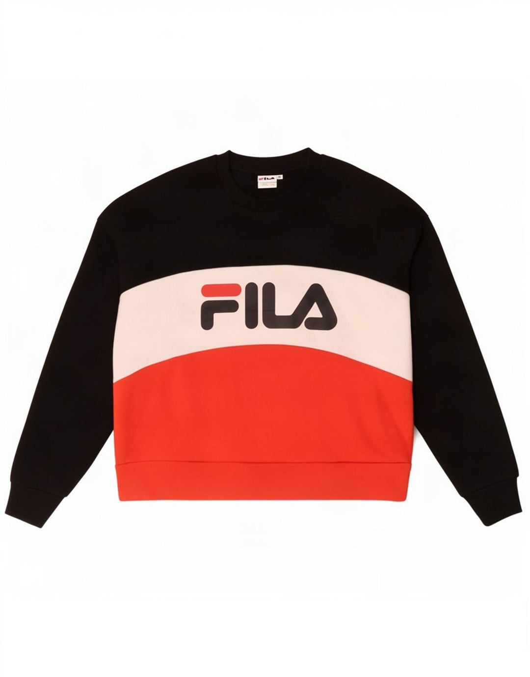 Fila Womens Graphic Sweatshirt Jumper UK 14 Médio Multicolorido