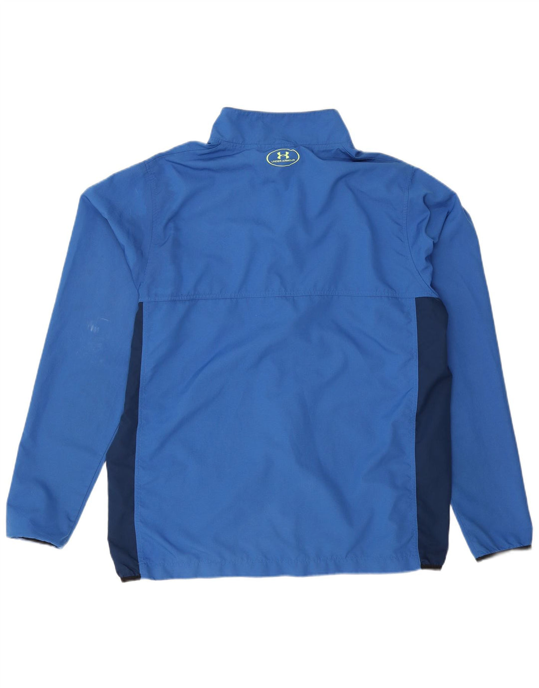 Sob a jaqueta superior do fato de treino dos homens da armadura grande poliéster azul de Colourblock
