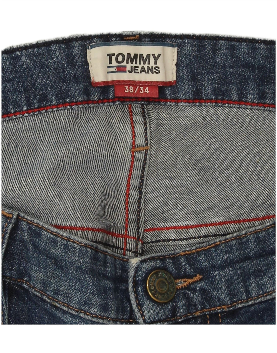 Tommy Hilfiger Masculino Ryan Bootcut Jeans W38 L29 Azul Algodão