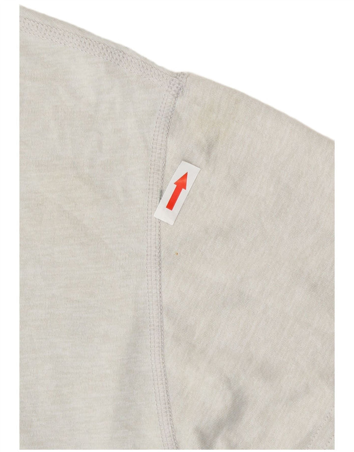 Camiseta masculina Puma Top cinza médio poliéster manchado
