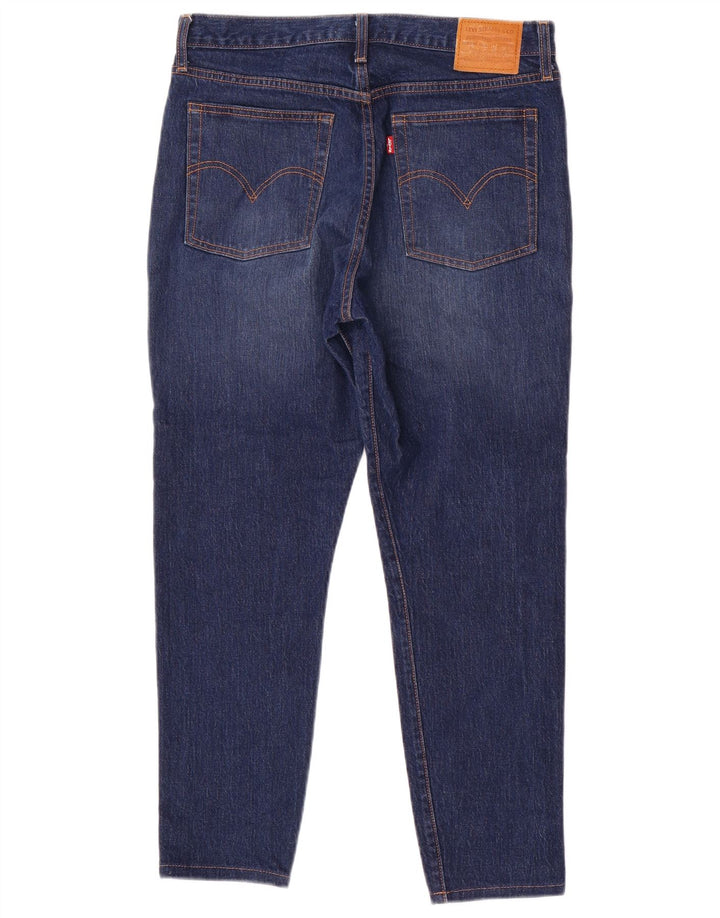 Calça jeans feminina Levi's Wedgie cortada W30 L26 algodão azul