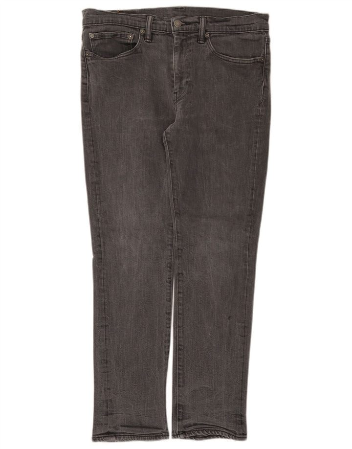Levi's Mens Slim Jeans W34 L30 Cinza Algodão