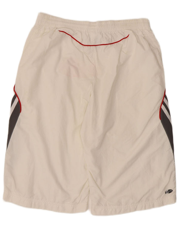 Adidas Masculino Climalite Sport Shorts Médio Branco Colorblock Poliéster