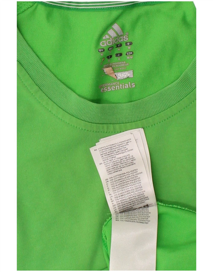 ADIDAS Mens Clima 365 T-Shirt Top Verde Médio