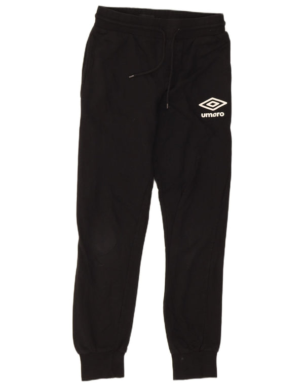 Calça de treino gráfico Umbro Boys Joggers 13-14 anos 2XL algodão preto