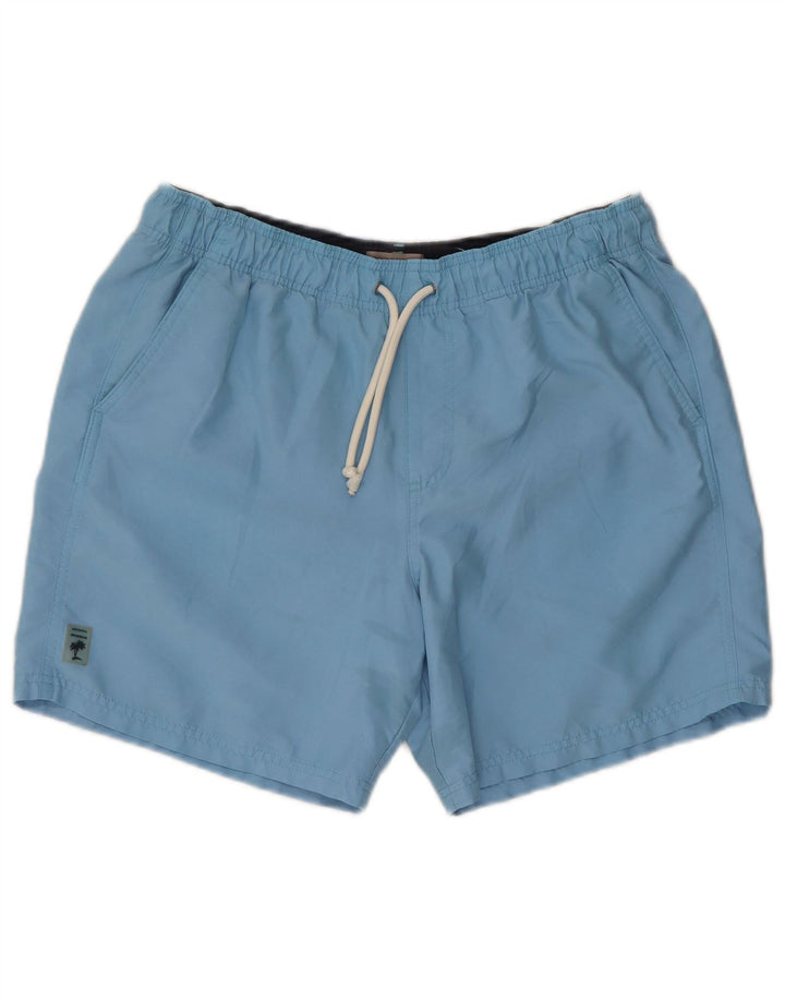 Shorts de natação masculino Marks & Spencer médio azul poliéster