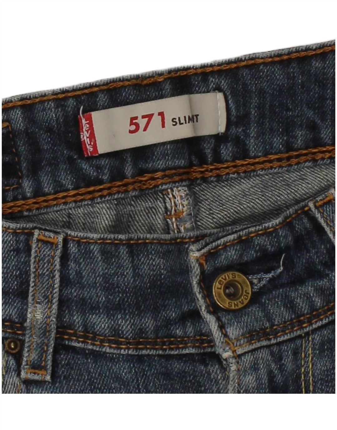 Calça jeans feminina LEVI'S 571 Slim W28 L33 azul