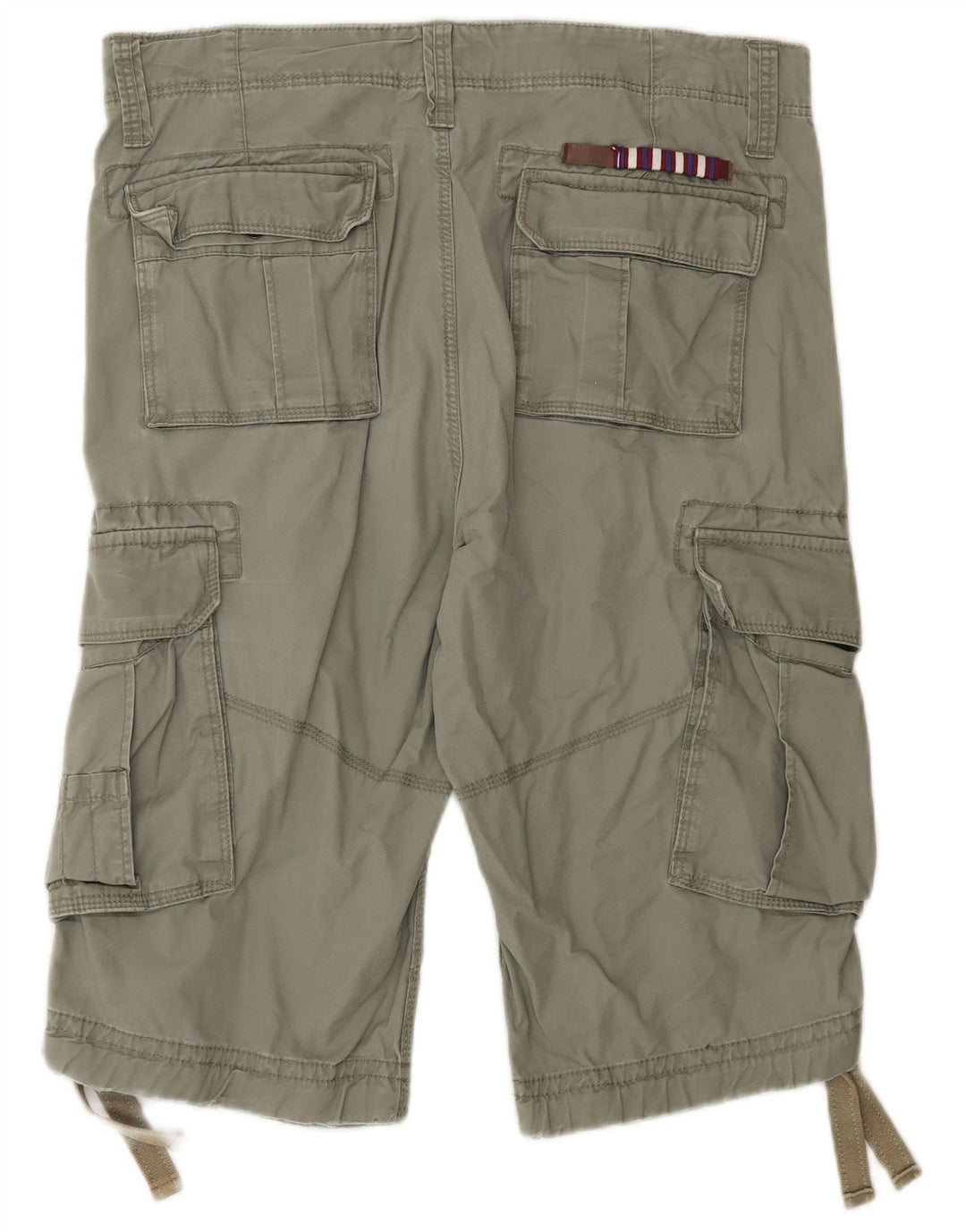Bermuda masculina Celio Graphic Cargo W32 verde médio