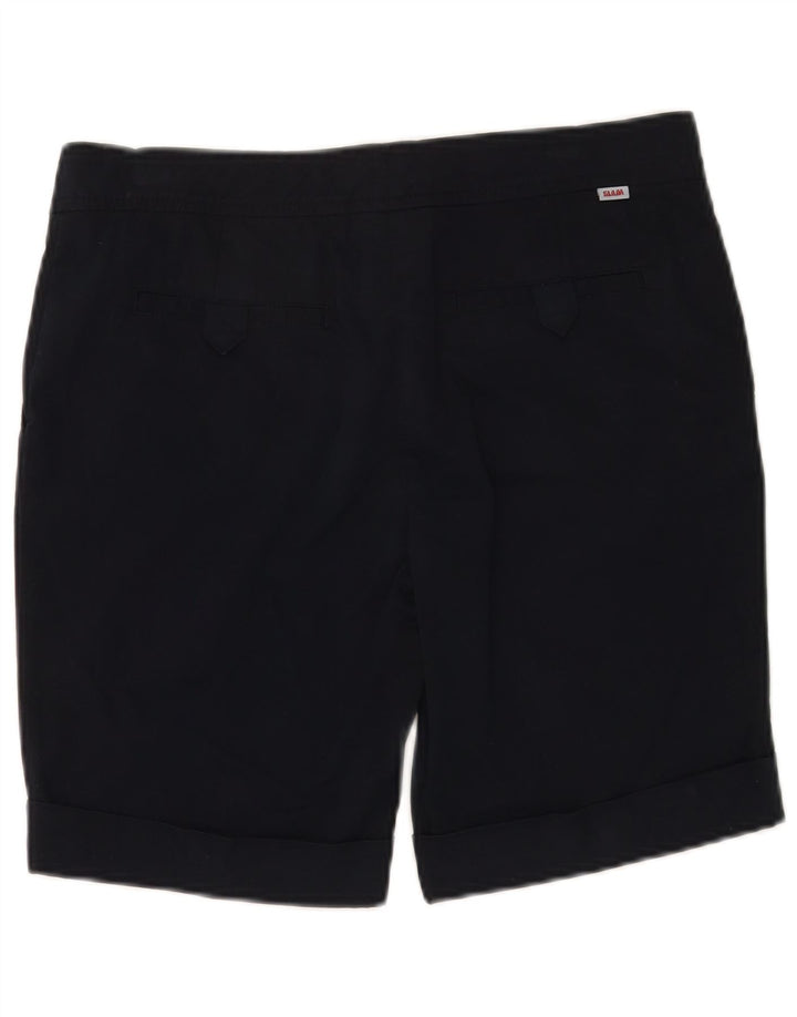 Slam Womens Chino Shorts IT 42 Médio W32 Azul Marinho Algodão