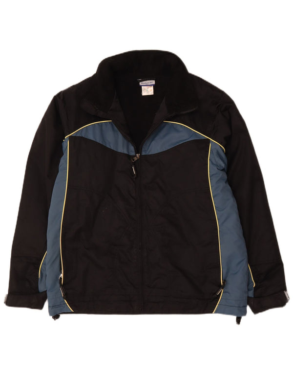 Jaqueta corta-vento masculina Reebok Graphic UK 34 XS preto colorblock