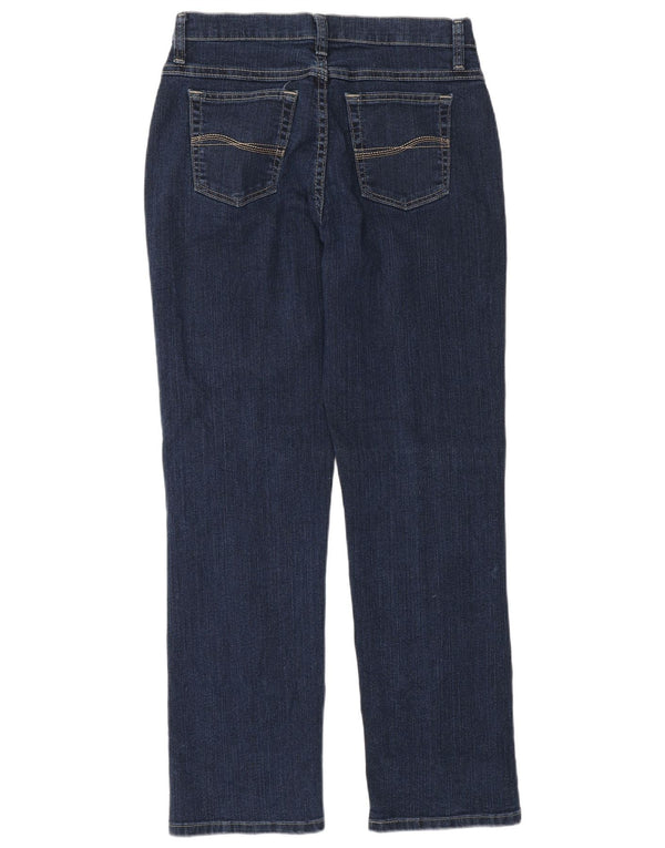 Lee Womens Straight Jeans US 8 Médio W28 L30 Azul Marinho Algodão