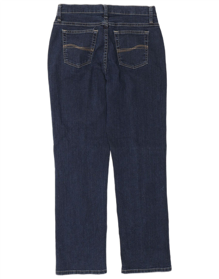 Lee Womens Straight Jeans US 8 Médio W28 L30 Azul Marinho Algodão