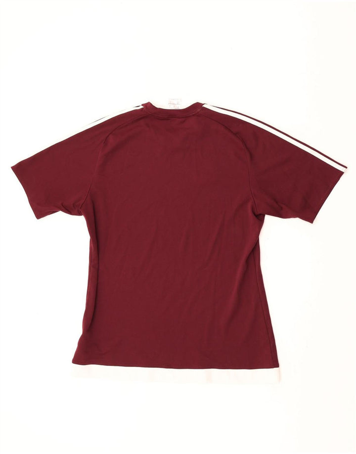 Camiseta Adidas Masculino Climalite Top Médio Marrom Poliéster