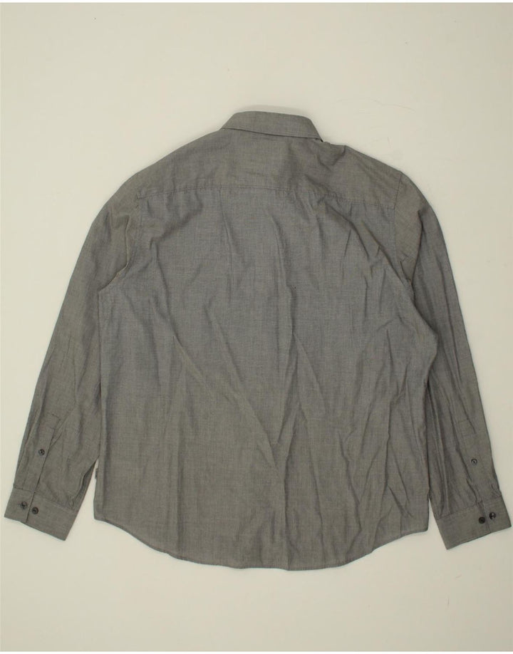 CALVIN KLEIN Mens Shirt XL Grey Cotton Vintage Calvin Klein and Second-Hand Calvin Klein from Messina Hembry 