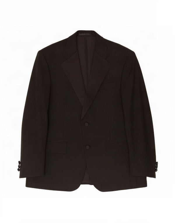 Jaqueta blazer masculina de 2 botões Marks & Spencer Reino Unido 38 médio preto