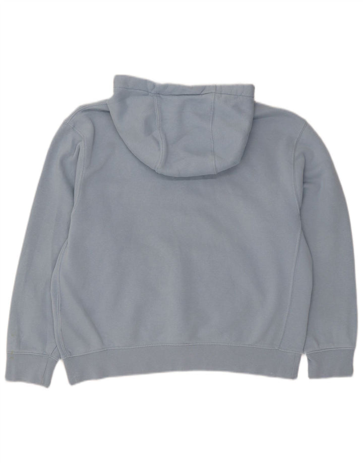 Jumper com capuz Nike feminino oversized UK 12 algodão azul médio