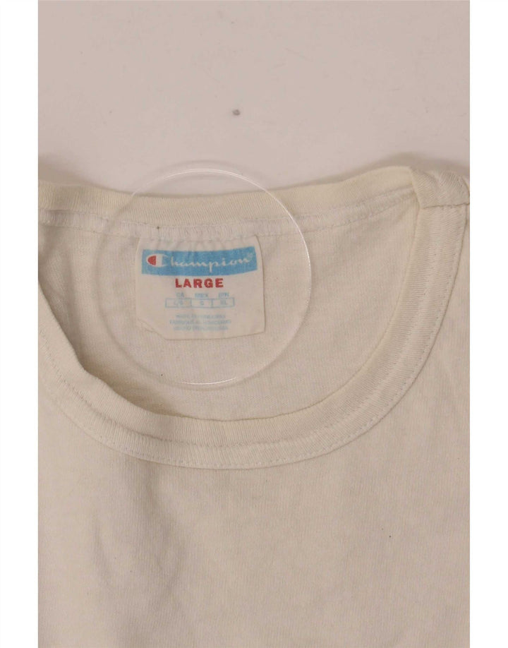 Camiseta masculina Champion grande branca