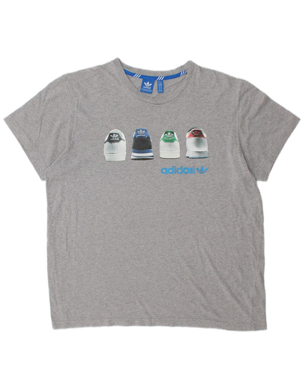 Camiseta Adidas Masculina Graphic Top XL Cinza