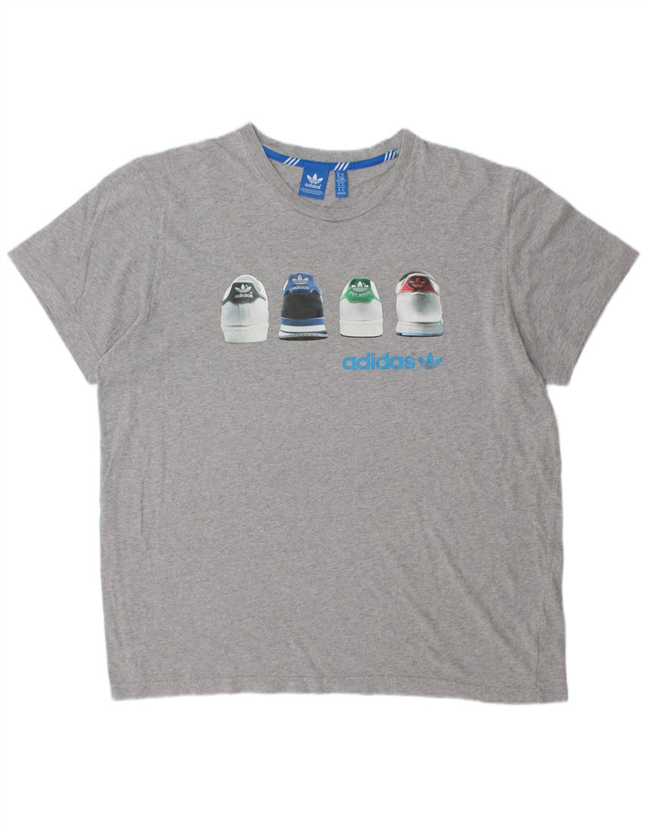 Camiseta Adidas Masculina Graphic Top XL Cinza
