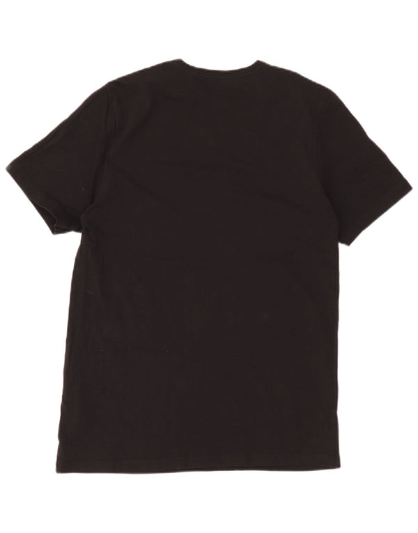 Camiseta masculina Hugo Boss Top médio algodão preto
