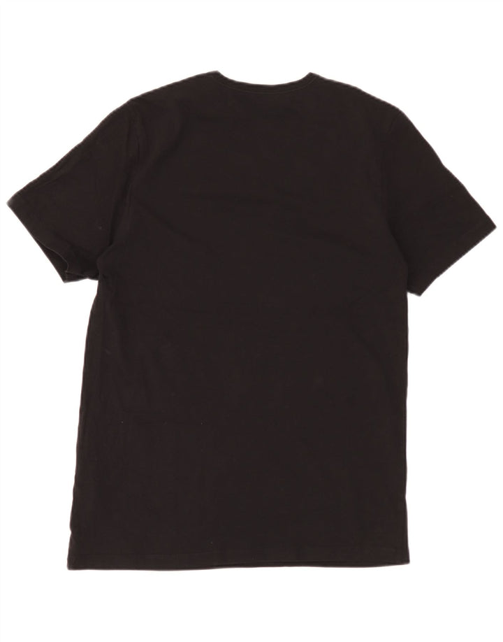 Camiseta masculina Hugo Boss Top médio algodão preto