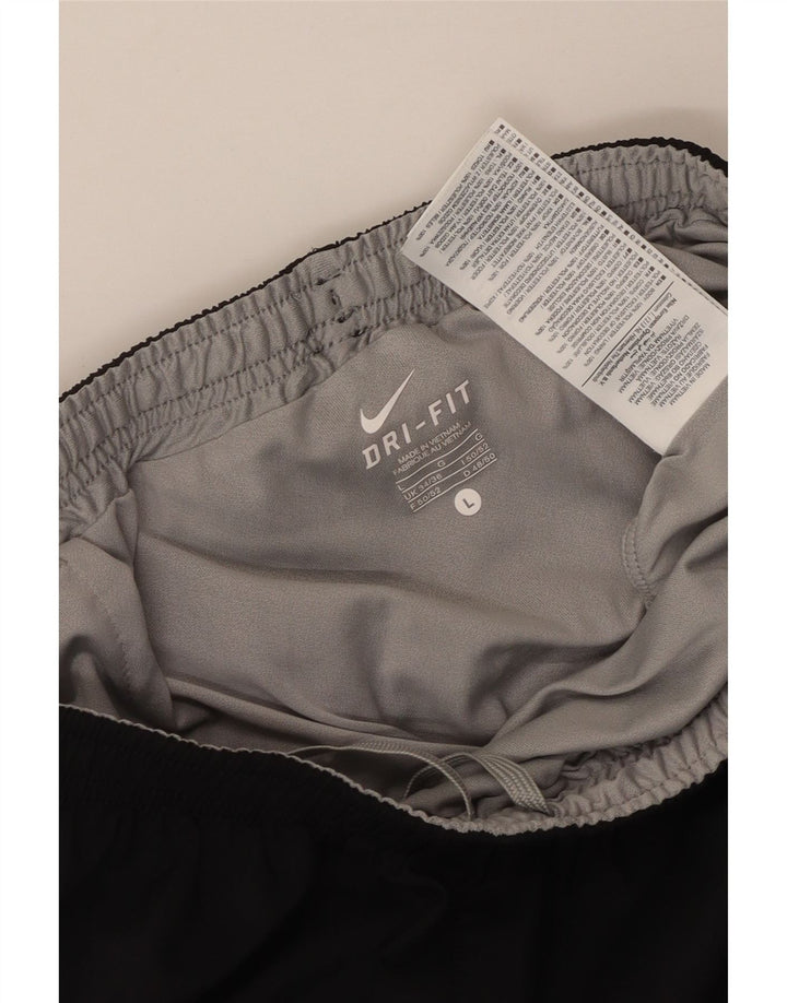 Shorts de natação Nike masculino Dri Fit grande preto colorblock poliéster