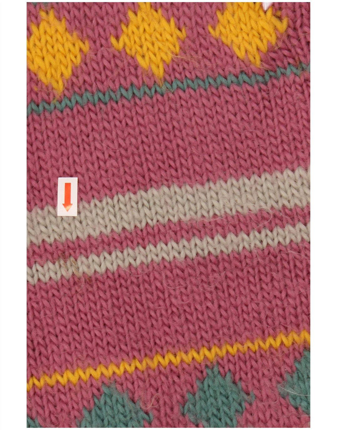 Suéter cardigã feminino VINTAGE Reino Unido 18 XL listrado roxo