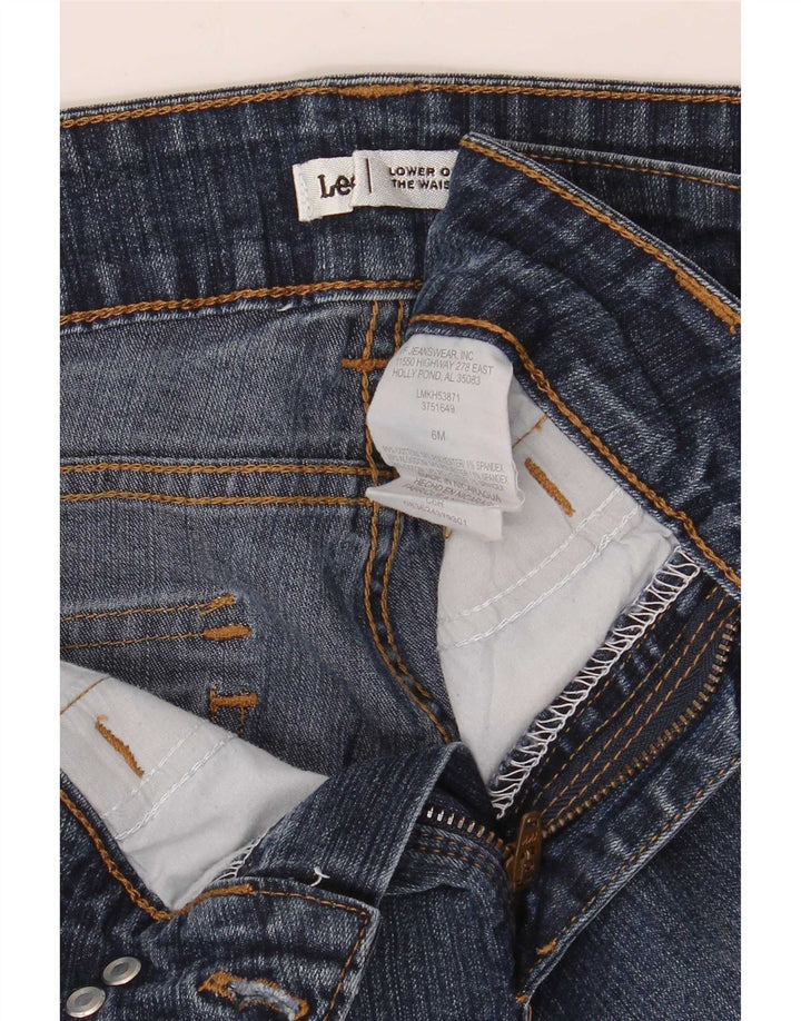 Shorts jeans feminino Lee US 6 médio W28 algodão azul