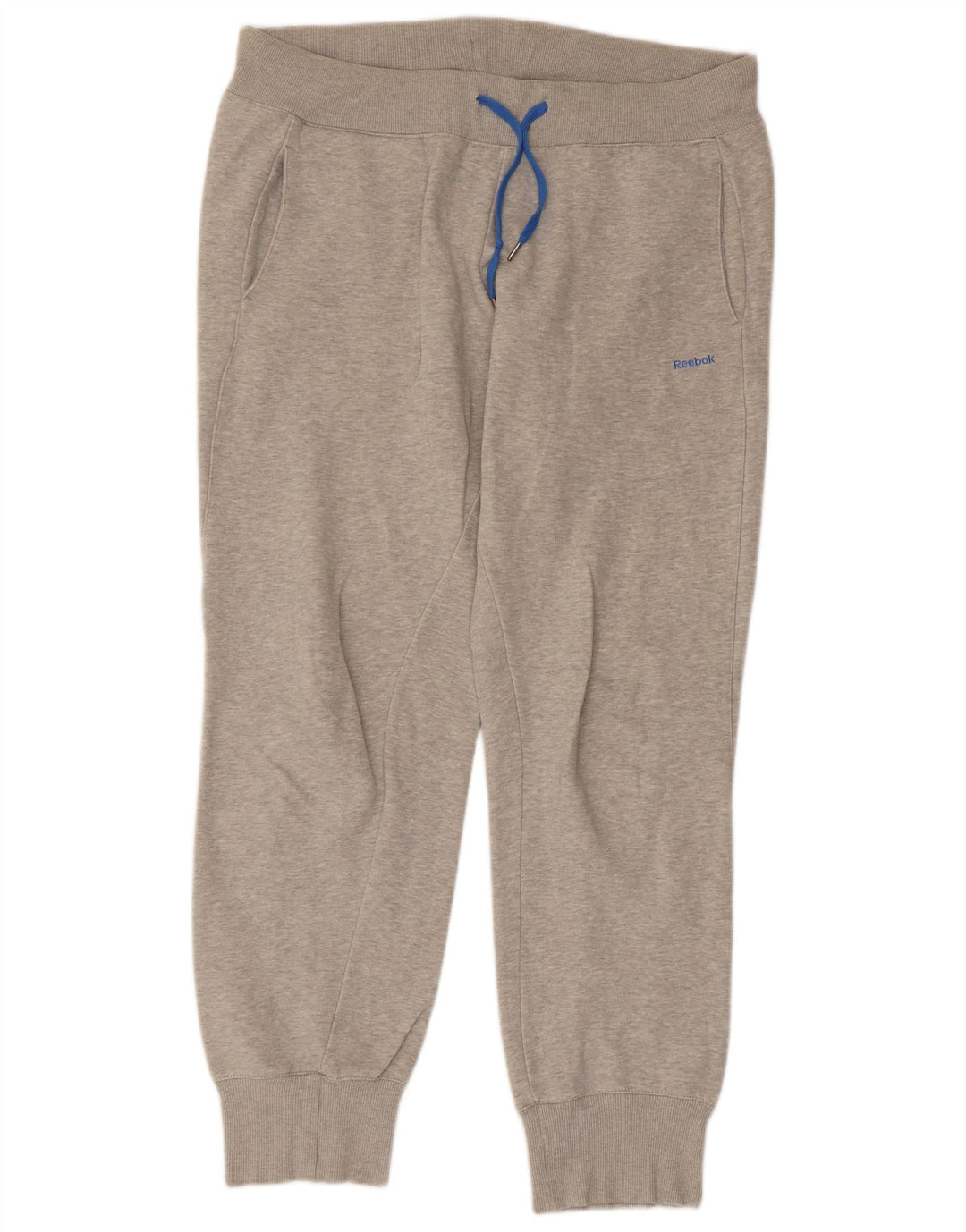 REEBOK Calça de treino masculina Joggers grande algodão cinza