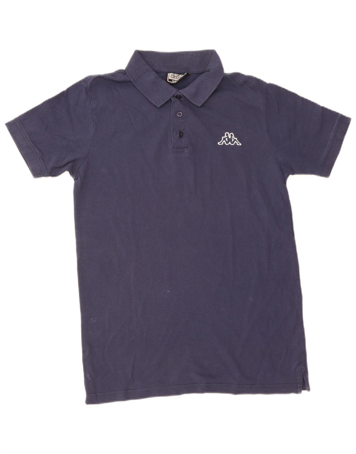 Camisa polo masculina Kappa de algodão azul marinho médio